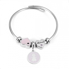 Stainless steel jewelry Pandor a Charms Bracelet wholesale