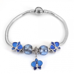Stainless steel jewelry Pandor a Charms Bracelet wholesale