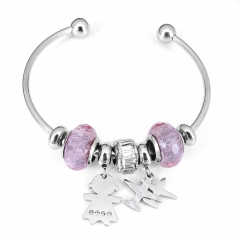 Stainless steel jewelry Pandor a Charms Bracelet wholesale