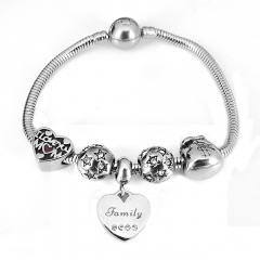 Stainless steel jewelry Pandor a Charms Bracelet wholesale
