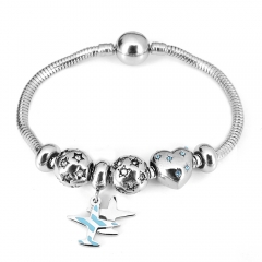 Stainless steel jewelry Pandor a Charms Bracelet wholesale