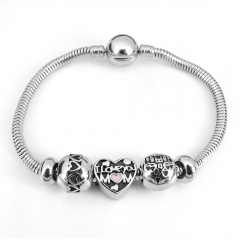 Stainless steel jewelry Pandor a Charms Bracelet wholesale