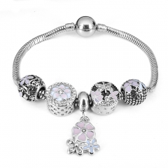 Stainless steel jewelry Pandor a Charms Bracelet wholesale