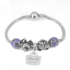 Stainless steel jewelry Pandor a Charms Bracelet wholesale