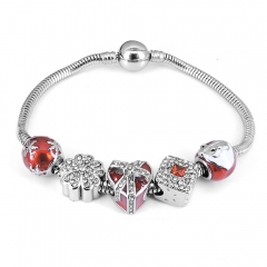 Stainless steel jewelry Pandor a Charms Bracelet wholesale