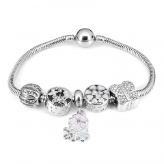 Stainless steel jewelry Pandor a Charms Bracelet wholesale