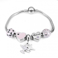 Stainless steel jewelry Pandor a Charms Bracelet wholesale