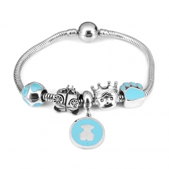 Stainless steel jewelry Pandor a Charms Bracelet wholesale