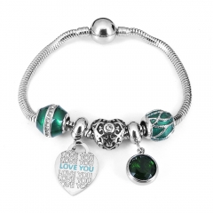 Stainless steel jewelry Pandor a Charms Bracelet wholesale