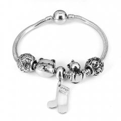 Stainless steel jewelry Pandor a Charms Bracelet wholesale