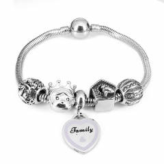 Stainless steel jewelry Pandor a Charms Bracelet wholesale