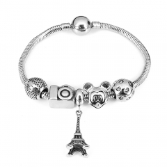 Stainless steel jewelry Pandor a Charms Bracelet wholesale