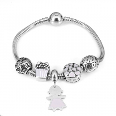 Stainless steel jewelry Pandor a Charms Bracelet wholesale