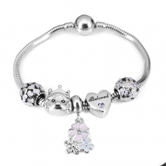 Stainless steel jewelry Pandor a Charms Bracelet wholesale