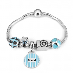 Stainless steel jewelry Pandor a Charms Bracelet wholesale