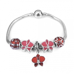 Stainless steel jewelry Pandor a Charms Bracelet wholesale