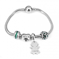Stainless steel jewelry Pandor a Charms Bracelet wholesale