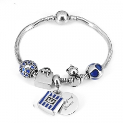 Stainless steel jewelry Pandor a Charms Bracelet wholesale
