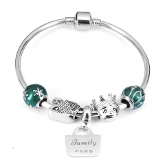 Stainless steel jewelry Pandor a Charms Bracelet wholesale