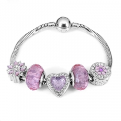Stainless steel jewelry Pandor a Charms Bracelet wholesale