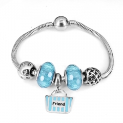 Stainless steel jewelry Pandor a Charms Bracelet wholesale