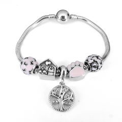 Stainless steel jewelry Pandor a Charms Bracelet wholesale