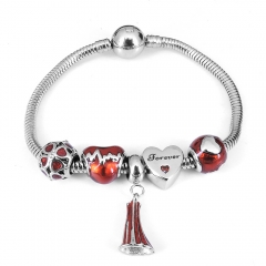 Stainless steel jewelry Pandor a Charms Bracelet wholesale