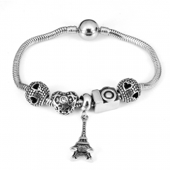Stainless steel jewelry Pandor a Charms Bracelet wholesale