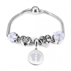 Stainless steel jewelry Pandor a Charms Bracelet wholesale