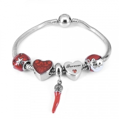 Stainless steel jewelry Pandor a Charms Bracelet wholesale