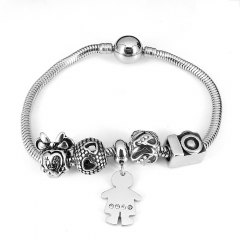 Stainless steel jewelry Pandor a Charms Bracelet wholesale