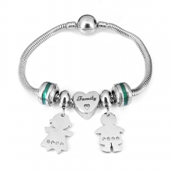 Stainless steel jewelry Pandor a Charms Bracelet wholesale