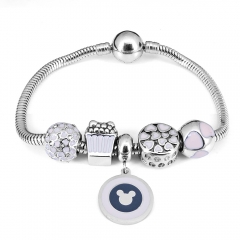 Stainless steel jewelry Pandor a Charms Bracelet wholesale