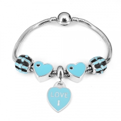 Stainless steel jewelry Pandor a Charms Bracelet wholesale