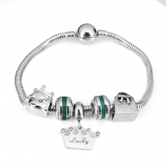 Stainless steel jewelry Pandor a Charms Bracelet wholesale