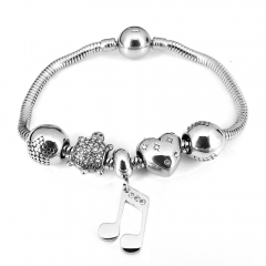 Stainless steel jewelry Pandor a Charms Bracelet wholesale