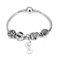 Stainless steel jewelry Pandor a Charms Bracelet wholesale
