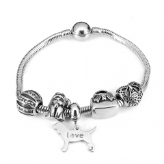 Stainless steel jewelry Pandor a Charms Bracelet wholesale