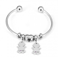 Stainless steel jewelry Pandor a Charms Bracelet wholesale