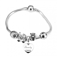 Stainless steel jewelry Pandor a Charms Bracelet wholesale