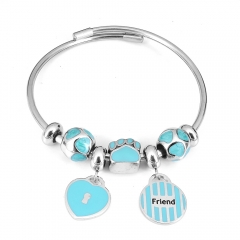 Stainless steel jewelry Pandor a Charms Bracelet wholesale