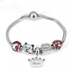 Stainless steel jewelry Pandor a Charms Bracelet wholesale