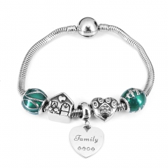 Stainless steel jewelry Pandor a Charms Bracelet wholesale