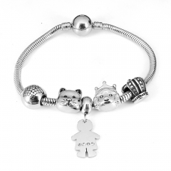 Stainless steel jewelry Pandor a Charms Bracelet wholesale