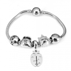 Stainless steel jewelry Pandor a Charms Bracelet wholesale