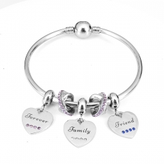 Stainless steel jewelry Pandor a Charms Bracelet wholesale