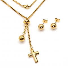 Stainless steel jewelry set Necklace and earrings Wholesale