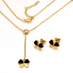 Stainless steel jewelry set Necklace and earrings Wholesale