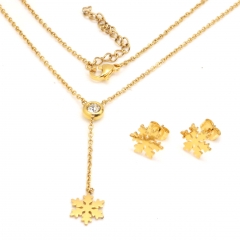 Stainless steel jewelry set Necklace and earrings Wholesale