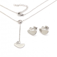 Stainless steel jewelry set Necklace and earrings Wholesale